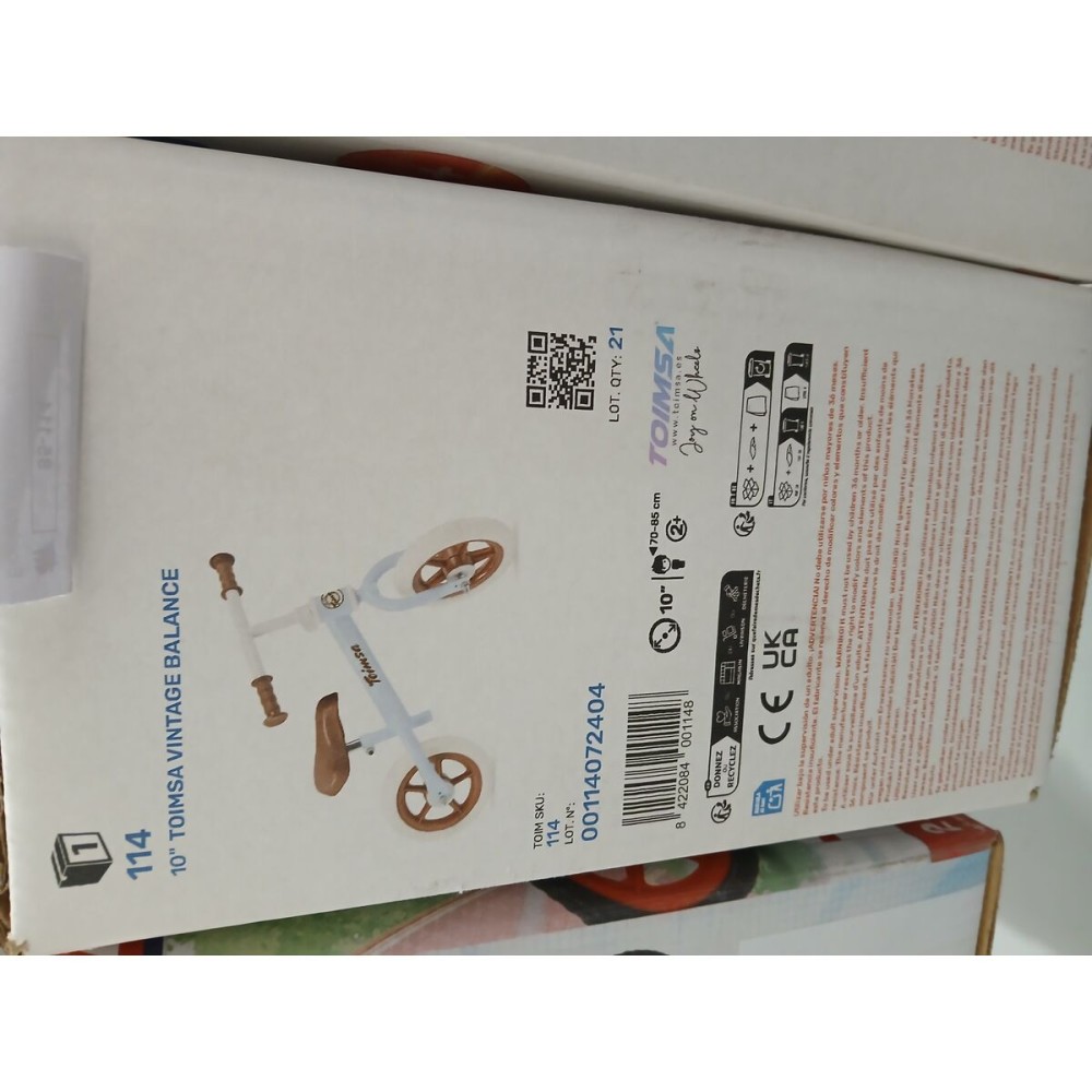 Bicicletă pentru copii Toimsa   10" Fără pedale + 2 Ani Albastru