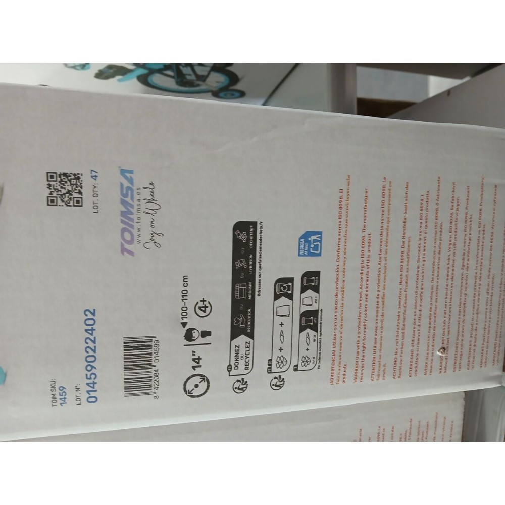 Bicicletă pentru copii Bluey 14" Albastru Verde