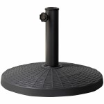 Bază pentru Umbrelă de Soare Aktive 10 kg Negru Oțel Polirășină 44,5 x 33 cm