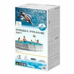 Piscină Detașabilă Intex Prism Frame 457 x 107 cm 14.614 l Gri