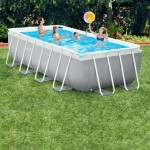 Piscină Detașabilă Intex Prism Frame 488 x 244 x 107 cm 10.874 l Gri