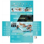 Saltea gonflabilă Intex Water Lounge 310 x 183 cm Alb Turquoise