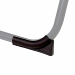 Șezlong inclinat Aktive Poliester 600D Oțel Negru 177 x 47 x 34 cm