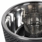 Grătare Portabil Aktive Rotundă Fără fum Negru Ø 34 cm