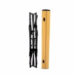 Masă Pliabilă Aktive 90 x 70 x 57 cm Camping Negru Maro Aluminiu