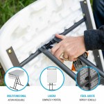 Masă Pliabilă Lifetime 66 x 71 x 46 cm Alb Oțel HDPE