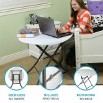 Masă Pliabilă Lifetime Alb Rotundă Oțel Plastic 83 x 73,5 cm