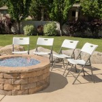 Scaunul Pliabil Lifetime Alb 4 Unități 50 x 58 x 83 cm