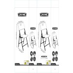 Scaunul Pliabil Lifetime Alb 4 Unități 50 x 58 x 83 cm