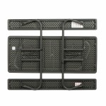 Masă de picnic Lifetime Lemn Maro Pliabil Oțel Plastic 183 x 145 x 74 cm