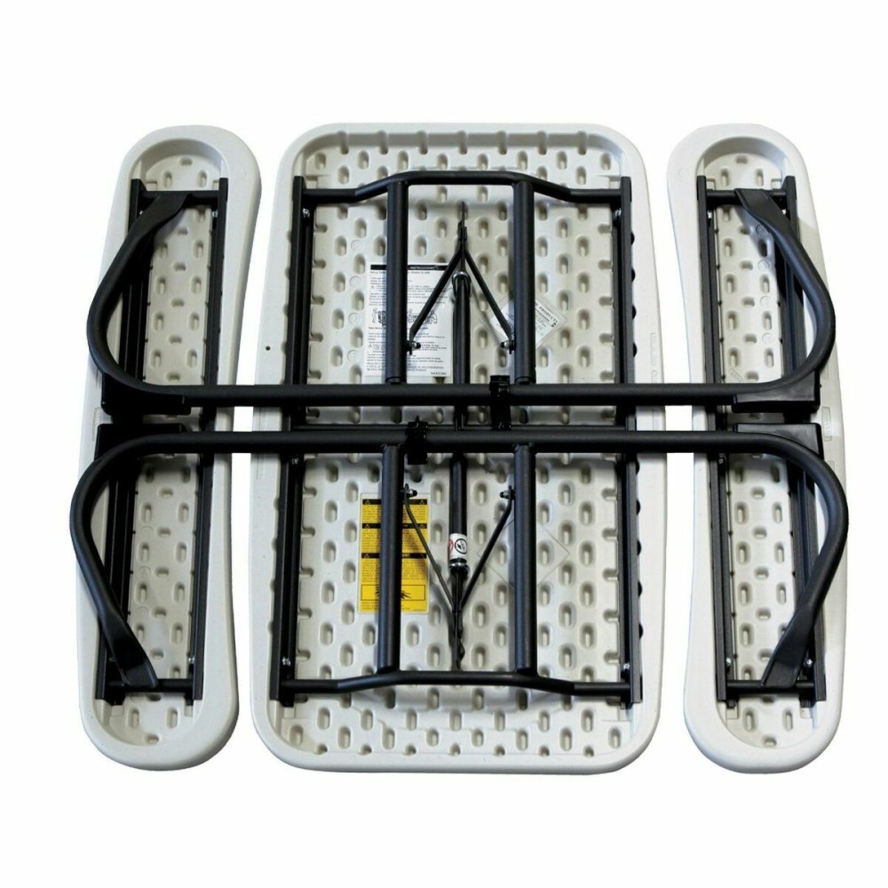 Masă de picnic Lifetime Pliabil Crem Oțel 82,5 x 90 x 53,5 cm