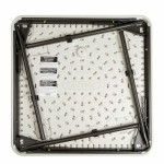 Masă pentru copii Lifetime Pliabil Alb Oțel Plastic 61 x 61 x 53,5 cm