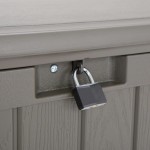 Cufăr pentru aer liber Lifetime Maro 440 L Plastic 127 x 64 x 67 cm