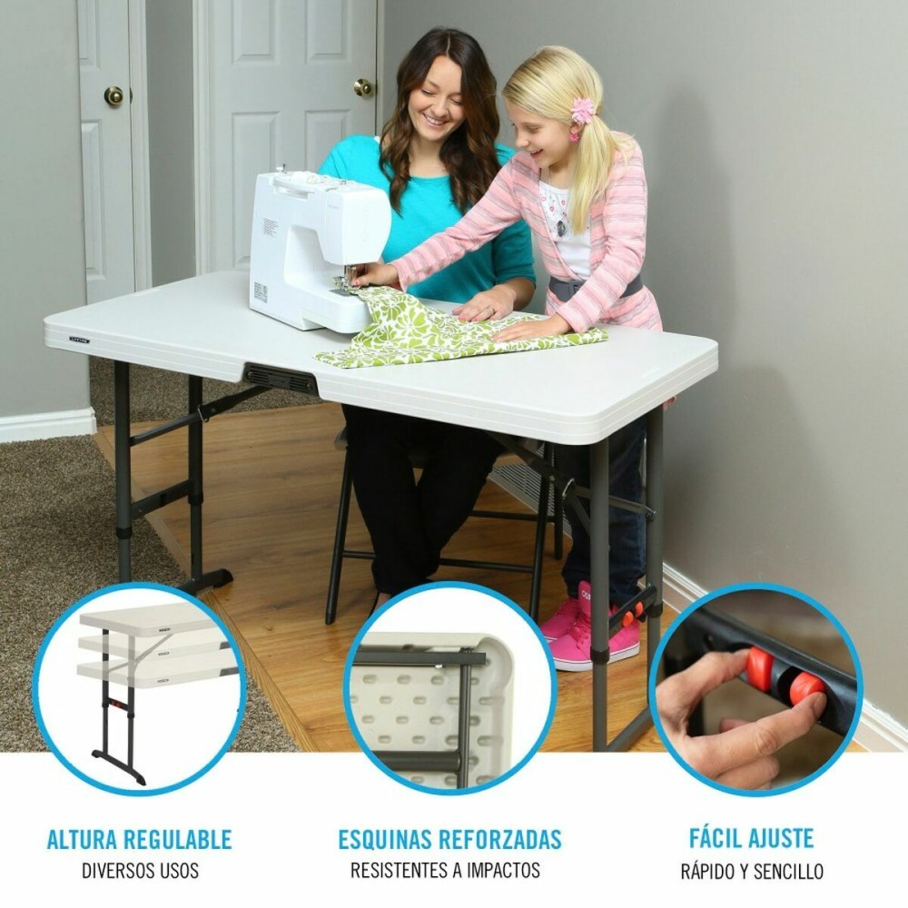 Masă Pliabilă Lifetime Lifetime 122 x 86 x 61 cm Crem Oțel Plastic