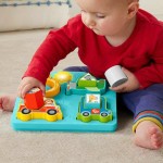 Puzzle pentru Copii din Lemn Fisher-Price Vehicule