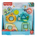 Puzzle pentru Copii din Lemn Fisher-Price Vehicule