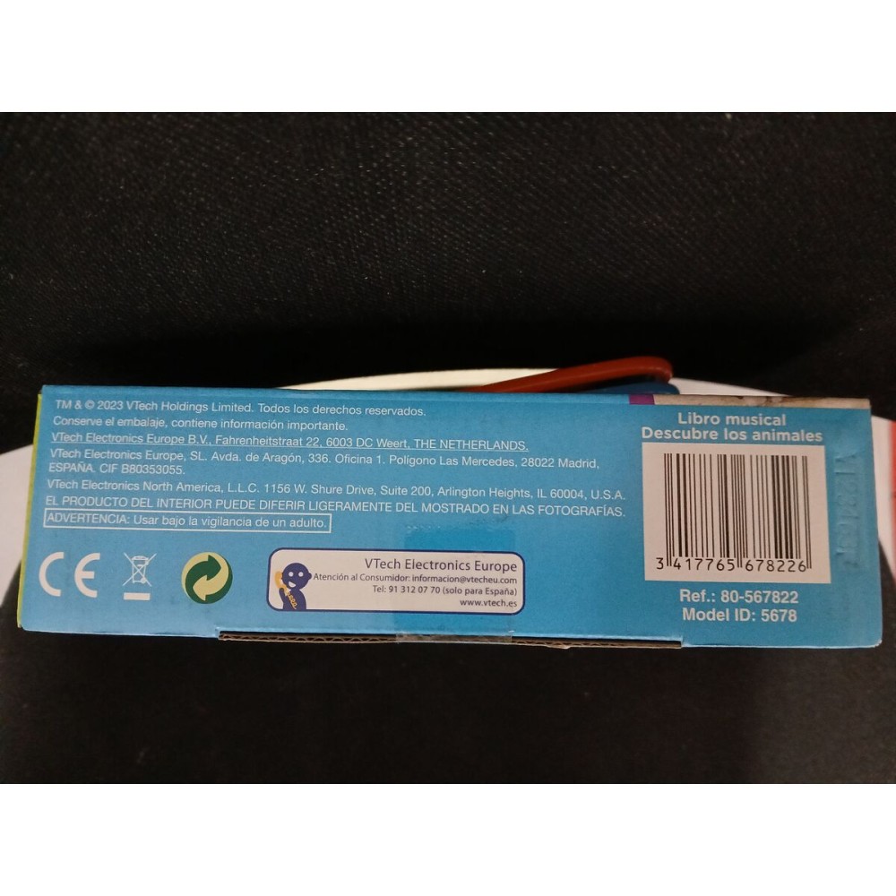 Prima Mea Carte Muzicală Vtech 18,8 x 5,5 x 21,6 cm animale