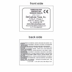 Masă de călcat jucărie Decuevas Funny 72 x 63 x 25 cm