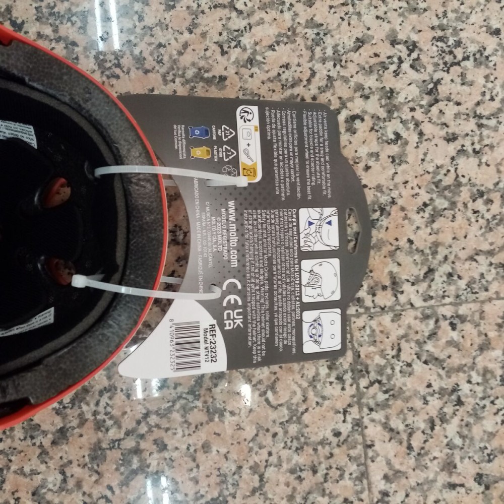 Cască de Ciclism pentru Copii Moltó Roșu Gărgăriță 26 x 21 x 16,5 cm