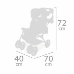 Cărucior pentru Păpuși Decuevas Verona Geamănă