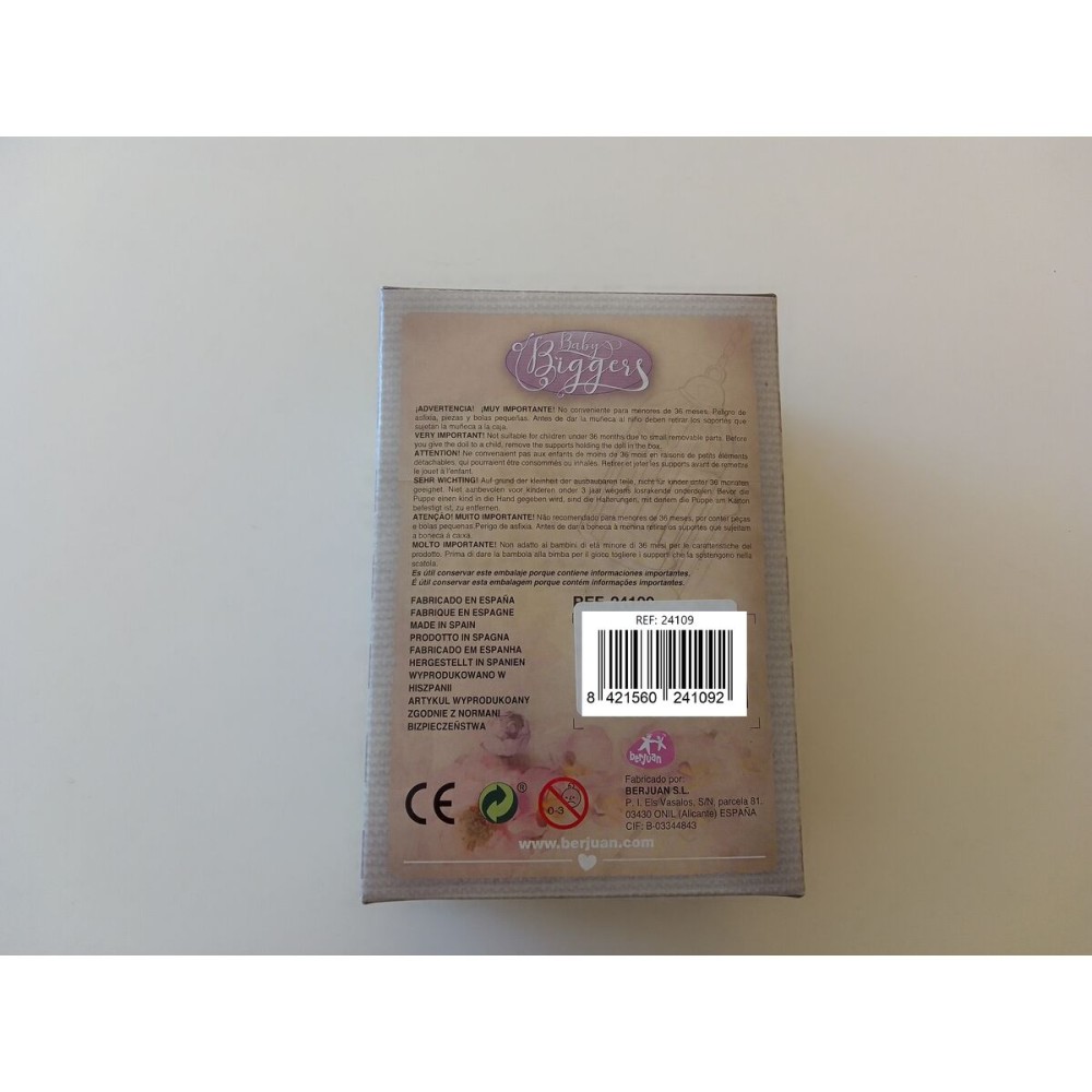 Păpușă bebeluș Berjuan 24109-24 14 cm