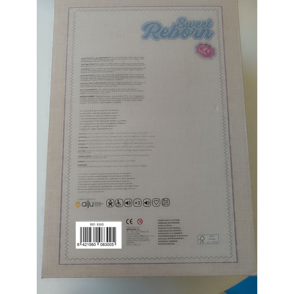 Păpuși renăscute Berjuan 8300-24 50 cm