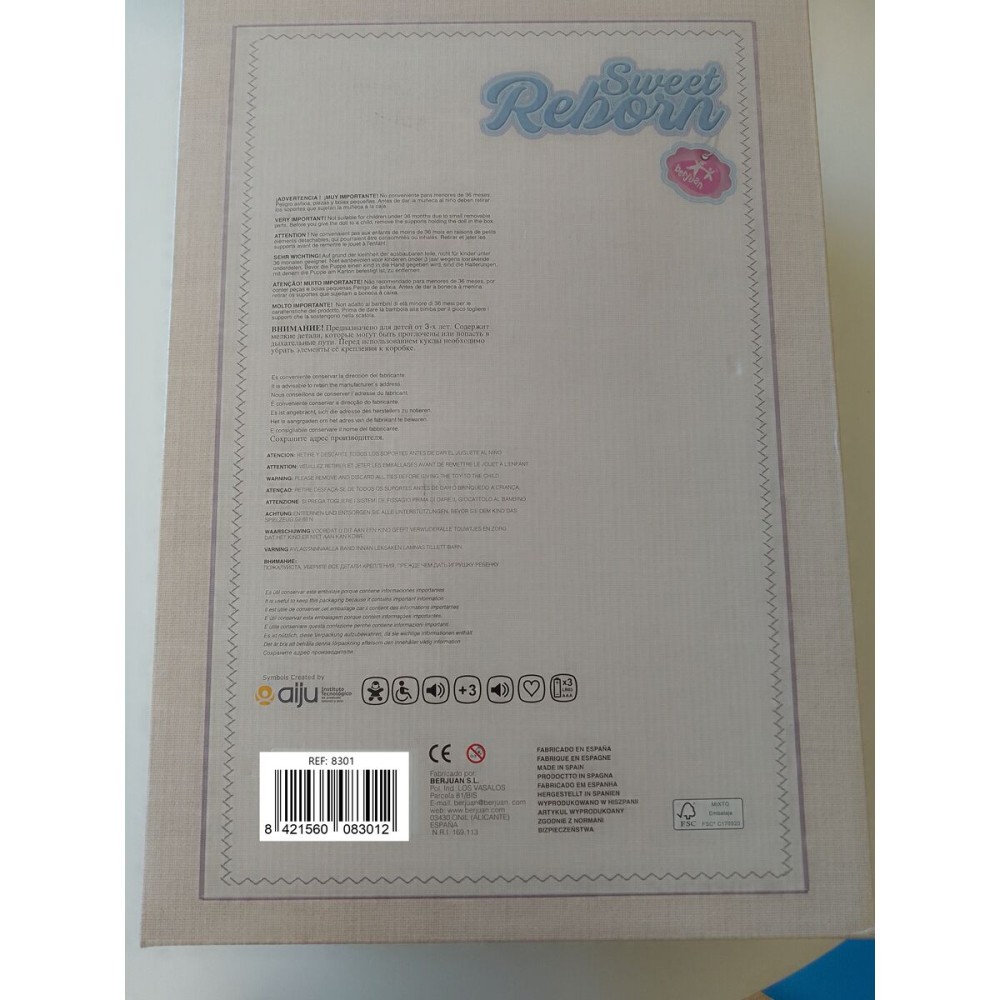 Păpuși renăscute Berjuan 8301-24 50 cm