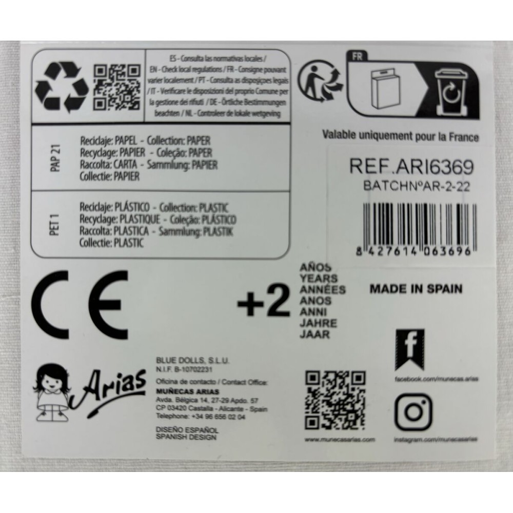 Set Cadou pentru bebeluși Arias Roz 2 Piese