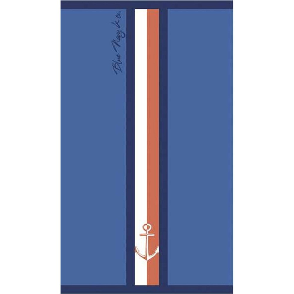 Prosop de Plajă Secaneta Portals Bleumarin 90 x 165 cm Jacquard