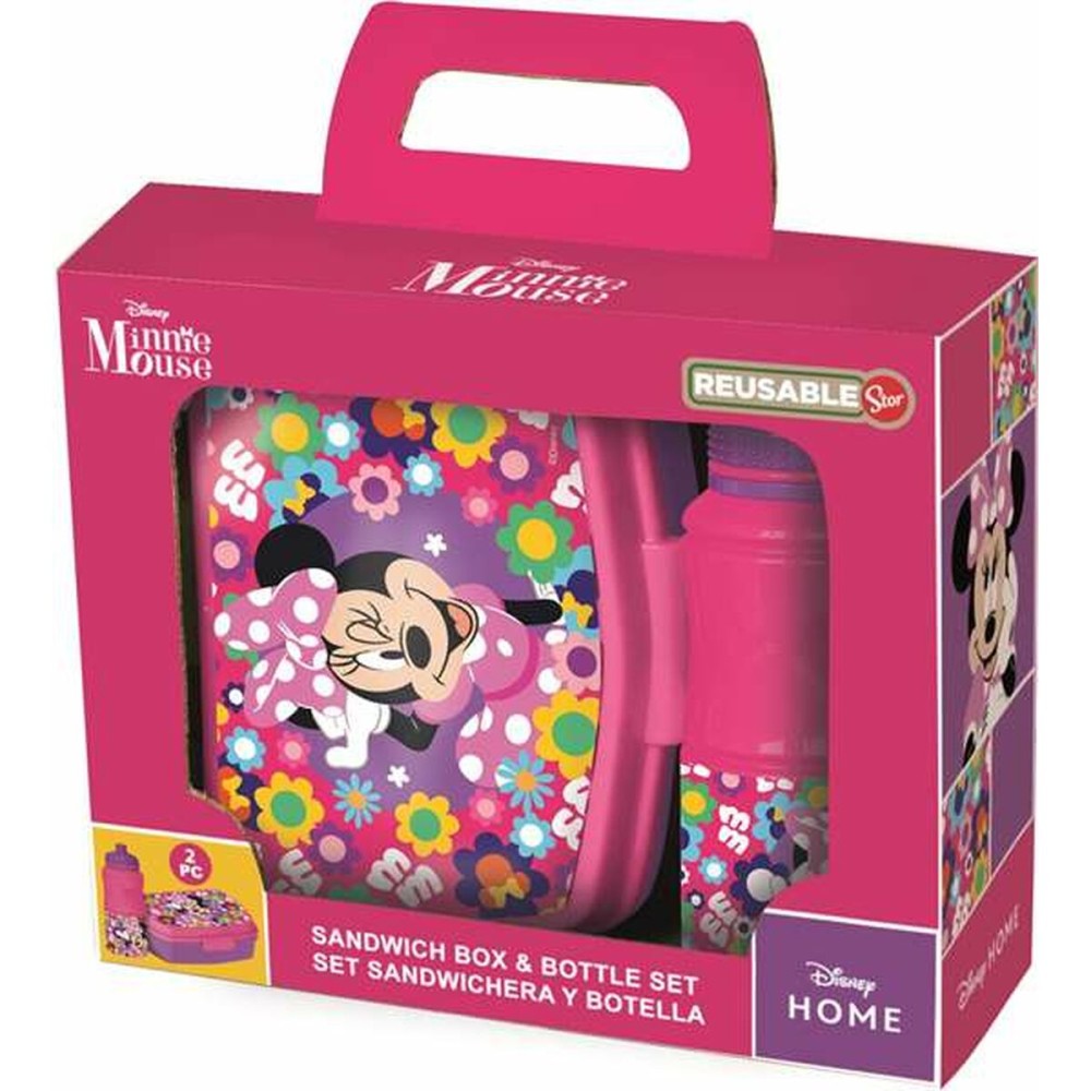 Cutie de Prânz cu Bidon Minnie Mouse Bold Florals
