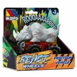 Mașinuță de jucărie cu mecanism de frecare Moltó Beast Wheels Multicolor