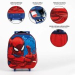 Ghiozdan 3D cu Roți Spider-Man Albastru 25,0 x 31,0 x 10,0 cm