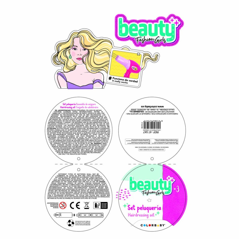 Set Coafor Colorbaby 29.5 x 8.5 x 23 cm