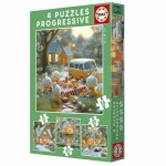 Puzzle Educa Iepure 12 Piese 16 Piese 20 Piese 25 Piese (4 Unități)