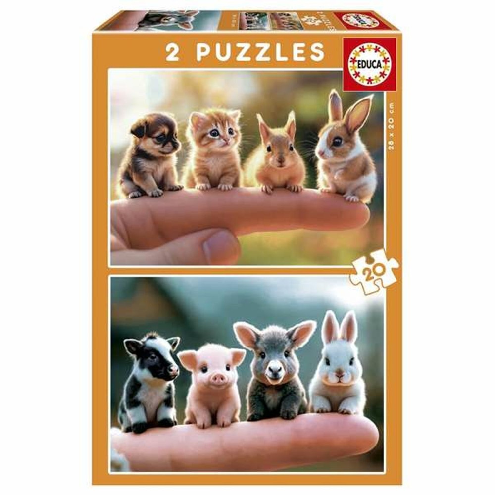 Puzzle Educa Baby Animals (2 Unități)