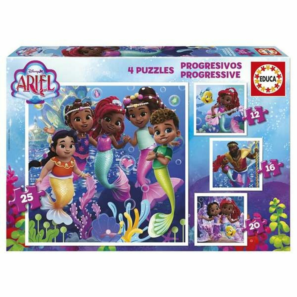 Set de 4 Puzzle-uri Educa Ariel