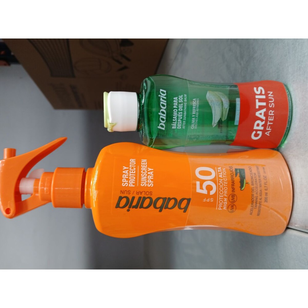 Spray Protector Solar Babaria Spf 50 100 ml Aloe Vera
