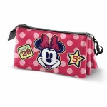 Penar triplu Minnie Mouse Roz 23 x 8 x 11 cm