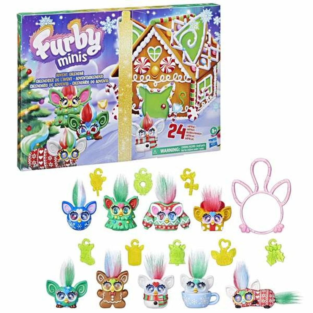 Calendar Advent Furby Minis Poliester ABS PoE Multicolor