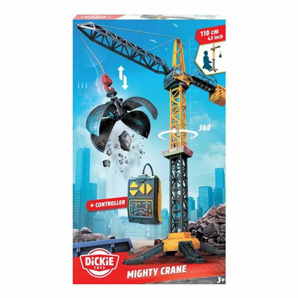 Macara de jucărie Smoby Mighty Crane Control radio Galben Gri