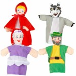 Marionetă de Pluș Colorbaby Scufița Roșie