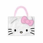 Geanta de umar Hello Kitty Alb