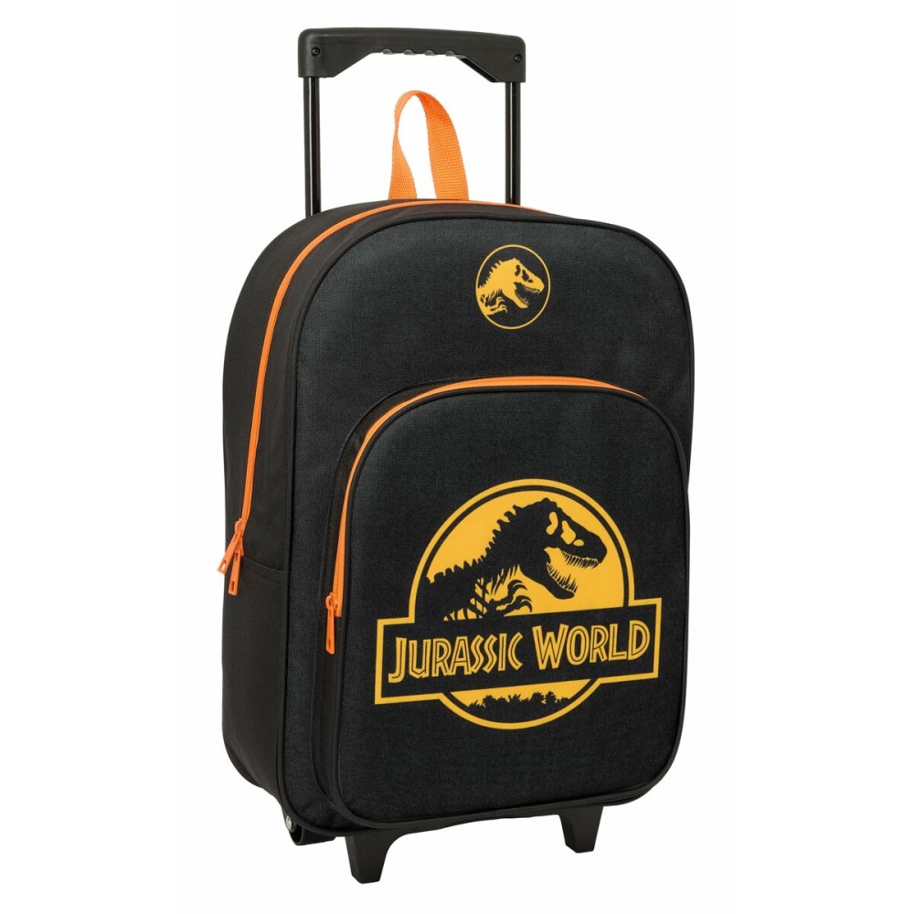 Ghiozdan cu Roți Jurassic World Negru 32 x 42 x 14 cm