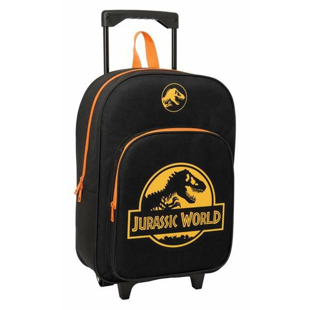 Ghiozdan cu Roți Jurassic World Negru 32 x 42 x 14 cm