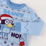 Pulover Unisex Bluey Christmas Albastru deschis
