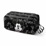 Penar triplu Mickey Mouse Year Negru 23 x 10 x 11 cm