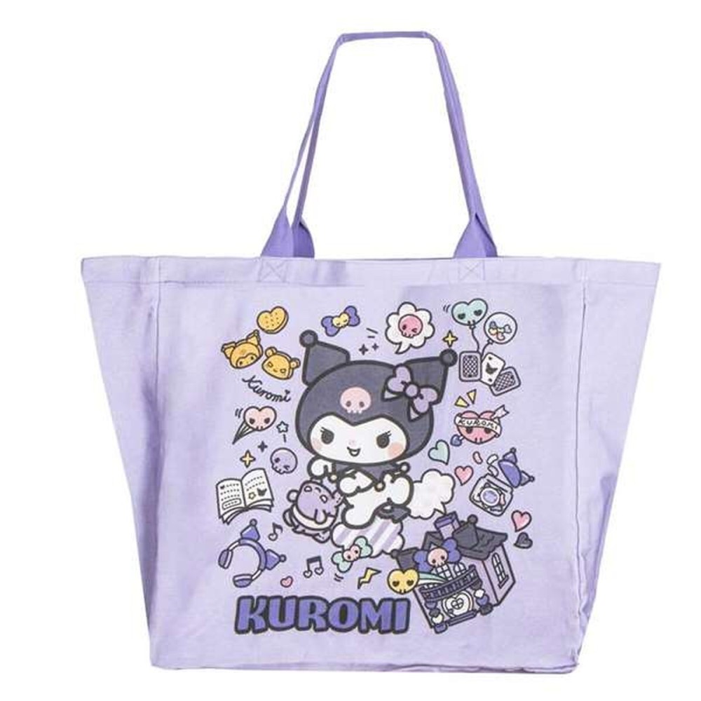 Geantă de Cumpărături Hello Kitty Kuromi  Liliachiu 48 x 43 x 17 cm