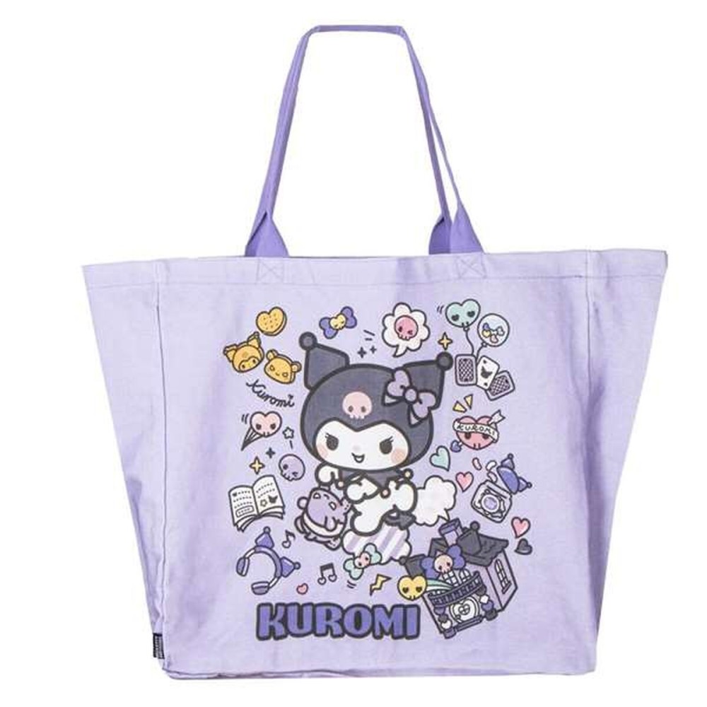 Geantă de Cumpărături Hello Kitty Kuromi  Liliachiu 48 x 43 x 17 cm