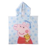 Prosop-Poncho cu Glugă Peppa Pig Albastru deschis 55 x 77 cm