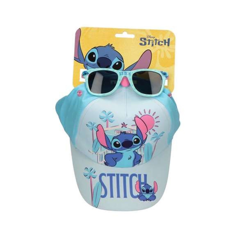 Set de pălărie cu ochelari de soare Stitch Albastru